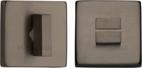 Click Here To Enlarge This Photo Of SQ4035-MB Heritage Brass Square Thumbturn & Emergency Release Matt Bronze Finish