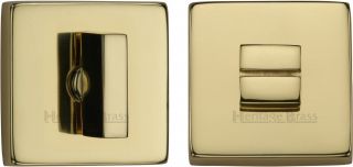 SQ4035-PB Heritage Brass Square Thumbturn & Emergency Release Polished Brass Finish