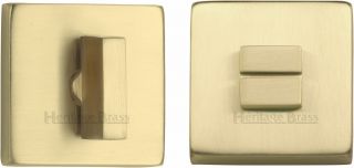 SQ4035-SB Heritage Brass Square Thumbturn & Emergency Release Satin Brass Finish