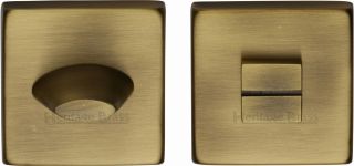 SQ4043-AT Heritage Brass Square Thumbturn & Emergency Release Antique Brass Finish