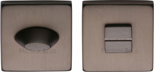 Click Here To Enlarge This Photo Of SQ4043-MB Heritage Brass Square Thumbturn & Emergency Release Matt Bronze Finish
