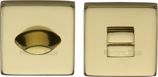 SQ4043-PB Heritage Brass Square Thumbturn & Emergency Release Polished Brass Finish