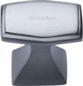 C0333 32-SC Heritage Brass Cabinet Knob Deco Design 32mm Satin Chrome Finish