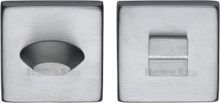 SQ4043-SC Heritage Brass Square Thumbturn & Emergency Release Satin Chrome Finish
