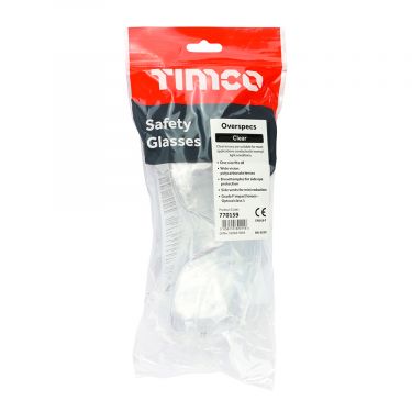 Click Here To Enlarge This Photo Of TIMCO - 770159 - Overspecs Safety Glasses - Clear