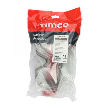 Click Here To Enlarge This Photo Of TIMCO - 770258 - Premium Safety Goggles - Clear