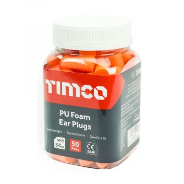 Click Here To Enlarge This Photo Of TIMCO - PU Foam 34.0dB Ear Plugs