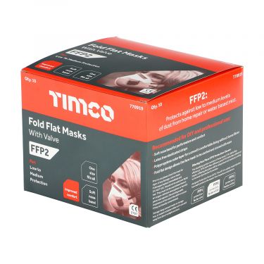 Click Here To Enlarge This Photo Of TIMCO - FFP2 Fold Flat Masks with Valve