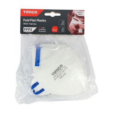 Click Here To Enlarge This Photo Of TIMCO - FFP2 Fold Flat Masks with Valve