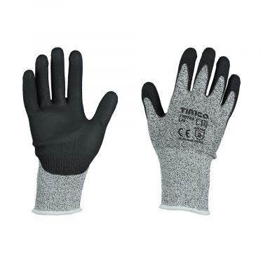 Click Here To Enlarge This Photo Of TIMCO - High Cut Gloves - PU Coated HPPE Fibre with Glass Fibre