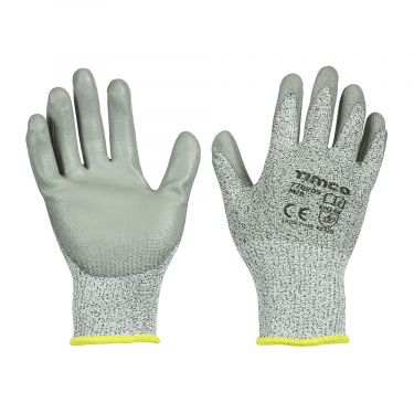 Click Here To Enlarge This Photo Of TIMCO - Medium Cut Gloves - PU Coated HPPE Fibre with Glass Fibre