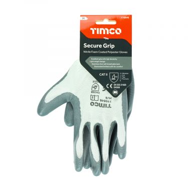 Click Here To Enlarge This Photo Of TIMCO - Secure Grip Gloves - Smooth Nitrile Foam Coated Polyester