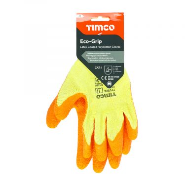 Click Here To Enlarge This Photo Of TIMCO - Eco-Grip Gloves - Crinkle Latex Coated Polycotton