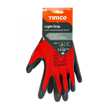 Click Here To Enlarge This Photo Of TIMCO - Light Grip Gloves - Crinkle Latex Coated Polyester