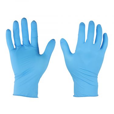 Click Here To Enlarge This Photo Of TIMCO - Blue Nitrile Gloves - Box of 100
