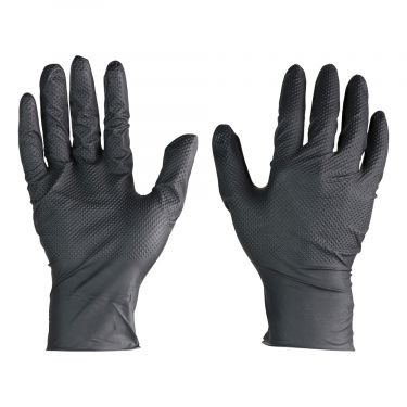 Click Here To Enlarge This Photo Of TIMCO - Diamond Textured Disposable Nitrile Gloves - Box of 50