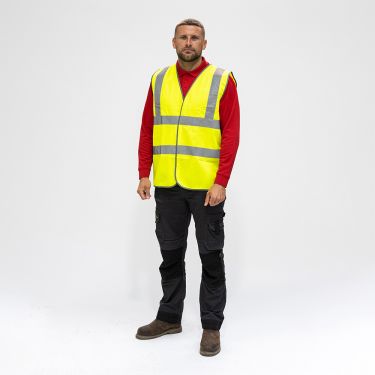 Click Here To Enlarge This Photo Of TIMCO - Hi-Visibility Vest - Yellow