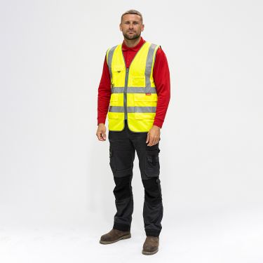 Click Here To Enlarge This Photo Of TIMCO - Hi-Visibility Executive Vest - Yellow