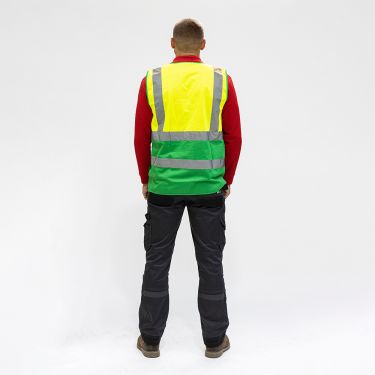 Click Here To Enlarge This Photo Of TIMCO - Hi-Visibility Executive Vest - Yellow & Green