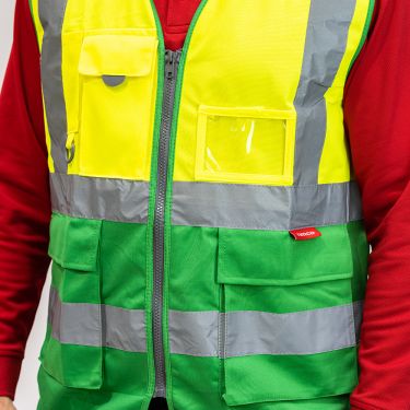 Click Here To Enlarge This Photo Of TIMCO - Hi-Visibility Executive Vest - Yellow & Green