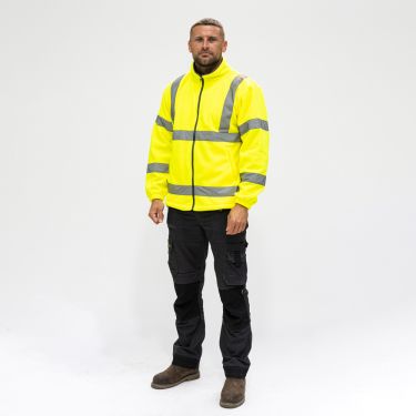 Click Here To Enlarge This Photo Of TIMCO - Hi-Visibility Fleece Jacket - Yellow