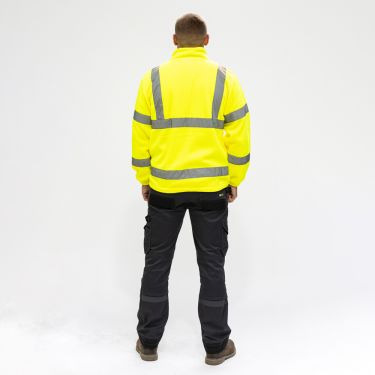 Click Here To Enlarge This Photo Of TIMCO - Hi-Visibility Fleece Jacket - Yellow
