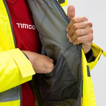 Click Here To Enlarge This Photo Of TIMCO - Hi-Visibility Parka Jacket - Yellow