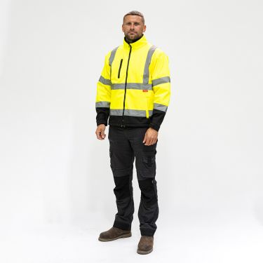 Click Here To Enlarge This Photo Of TIMCO - Hi-Visibility Softshell Jacket - Yellow