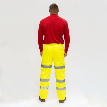 Click Here To Enlarge This Photo Of TIMCO - Hi-Visibility Executive Trousers - Yellow
