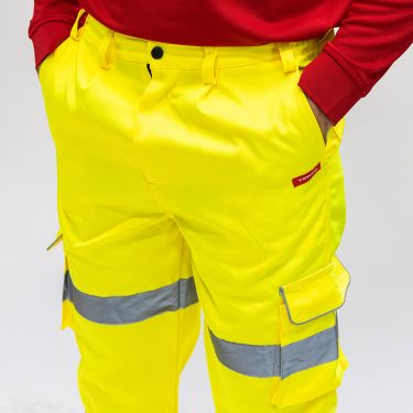Click Here To Enlarge This Photo Of TIMCO - Hi-Visibility Executive Trousers - Yellow