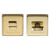 SQ5040-PB Heritage Brass Square Thumbturn & Emergency Release Polished Brass Finish