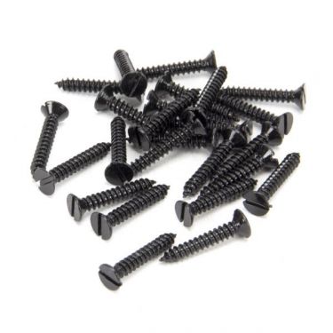 Click Here To Enlarge This Photo Of From the Anvil Black Countersunk Slotted Screws (25)
