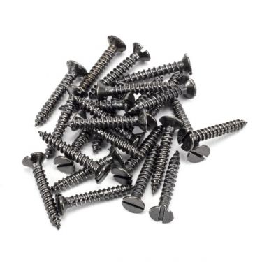 Click Here To Enlarge This Photo Of From the Anvil Dark Stainless Steel Countersunk Slotted Screws (25)