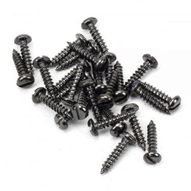 Click Here To Enlarge This Photo Of From the Anvil Dark Stainless Steel Round Head Slotted Screws (25)