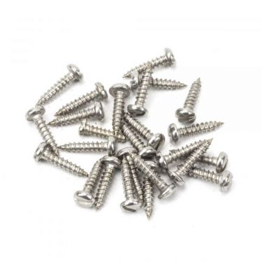 Click Here To Enlarge This Photo Of From the Anvil Stainless Steel Round Head Slotted Screws (25)