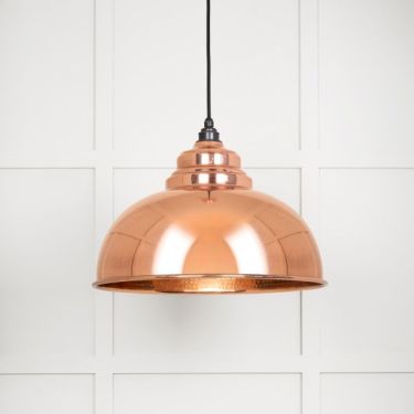Click Here To Enlarge This Photo Of 49501 From The Anvil Hammered Copper Harborne Pendant