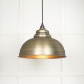 49498 From The Anvil Aged Brass Harborne Pendant Aged Brass