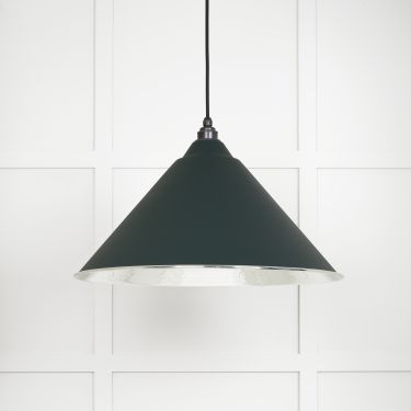 Click Here To Enlarge This Photo Of 45433DI From The Anvil Hammered Nickel Hockley Pendant in Dingle Hammered Nickel
