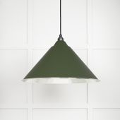 45433H From The Anvil Hammered Nickel Hockley Pendant in Heath Hammered Nickel