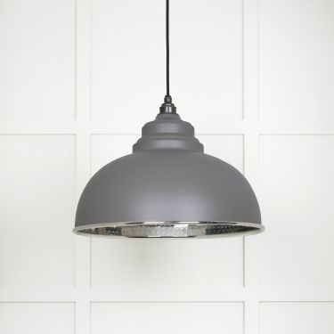 Click Here To Enlarge This Photo Of 45472BL From The Anvil Hammered Nickel Harborne Pendant in Bluff Hammered Nickel