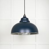 45472DU From The Anvil Hammered Nickel Harborne Pendant in Dusk Hammered Nickel