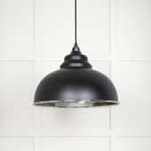 45472EB From The Anvil Hammered Nickel Harborne Pendant in Elan Black Hammered Nickel