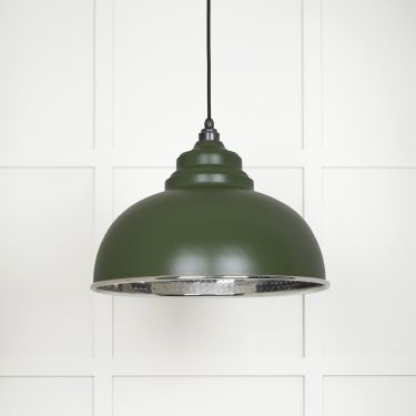 Click Here To Enlarge This Photo Of 45472H From The Anvil Hammered Nickel Harborne Pendant in Heath Hammered Nickel