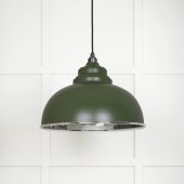 45472H From The Anvil Hammered Nickel Harborne Pendant in Heath Hammered Nickel