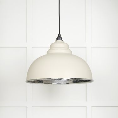 Click Here To Enlarge This Photo Of 45472TE From The Anvil Hammered Nickel Harborne Pendant in Teasel Hammered Nickel