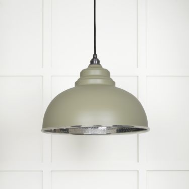 Click Here To Enlarge This Photo Of 45472TU From The Anvil Hammered Nickel Harborne Pendant in Tump Hammered Nickel