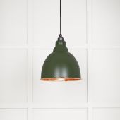49500H From The Anvil Hammered Copper Brindley Pendant in Heath Hammered Copper