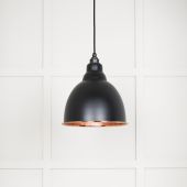 49500SEB From The Anvil Smooth Copper Brindley Pendant in Elan Black Smooth Copper
