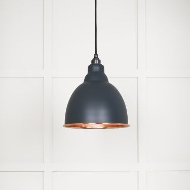Click Here To Enlarge This Photo Of 49500SSO From The Anvil Smooth Copper Brindley Pendant in Soot Smooth Copper