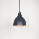 49500SSO From The Anvil Smooth Copper Brindley Pendant in Soot Smooth Copper